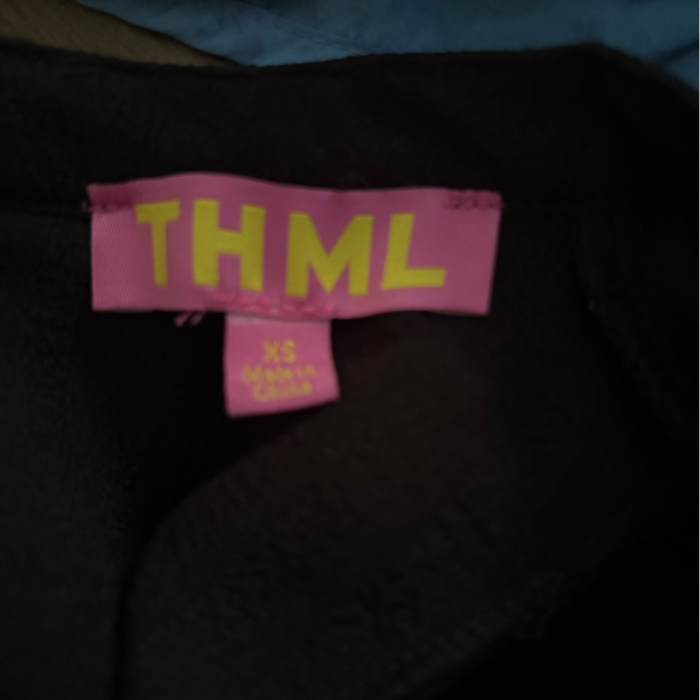 THML Black Blouse with White Embroidery - Picture 3 of 3